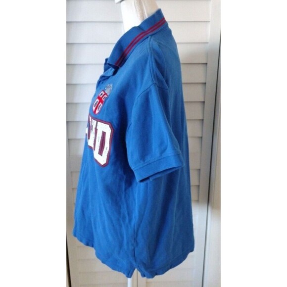 Hustle and Heart Set Us Apart England Men's Embroidered Polo L - Picture 6 of 8